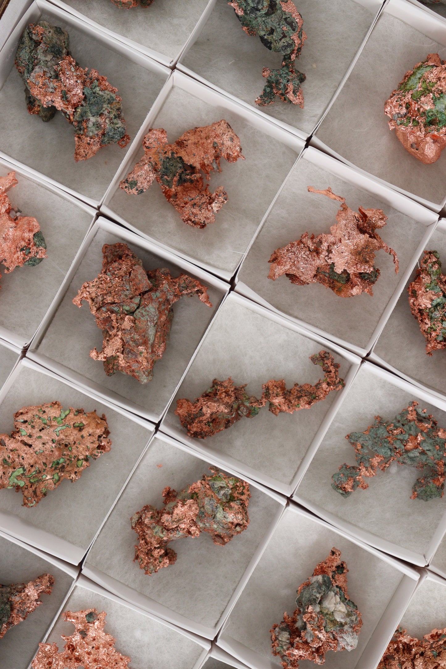 Native Copper 35pc Flat from Michigan - Expert Supplier of Wholesale Crystals & Bulk Gemstones