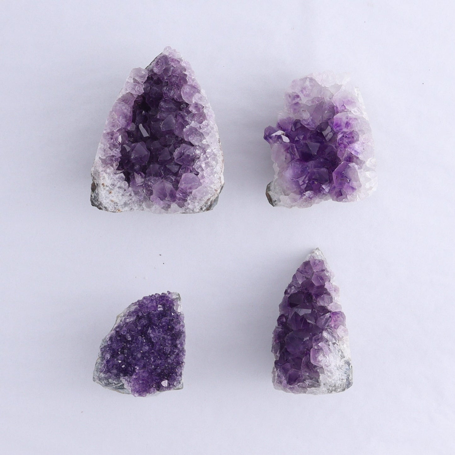 Uruguay Amethyst Cut Base Set of 12 - Expert Wholesale and Supplier of Wholesale Crystals & Bulk Gemstones, ["Amethyst","Cut Base","Uruguay"]