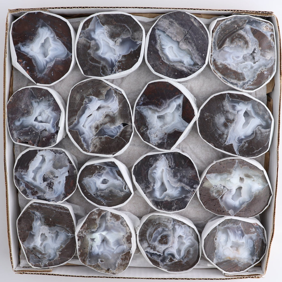 Agate Geodes Set of 16