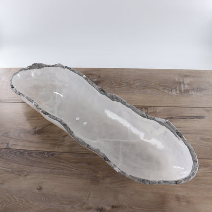 Mexican Onyx/Calcite Canoe Bowl - Expert Wholesale and Supplier of Wholesale Crystals & Bulk Gemstones, ["Bowls","Calcite","canoe","Mexico","onyx"]