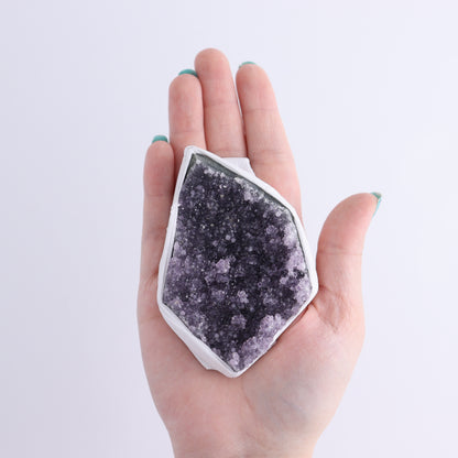 Uruguay Amethyst Clusters with Formations Flat of 13 - Expert Wholesale and Supplier of Wholesale Crystals & Bulk Gemstones, ["Amethyst","Calcite","Clusters","Formations","Uruguay"]
