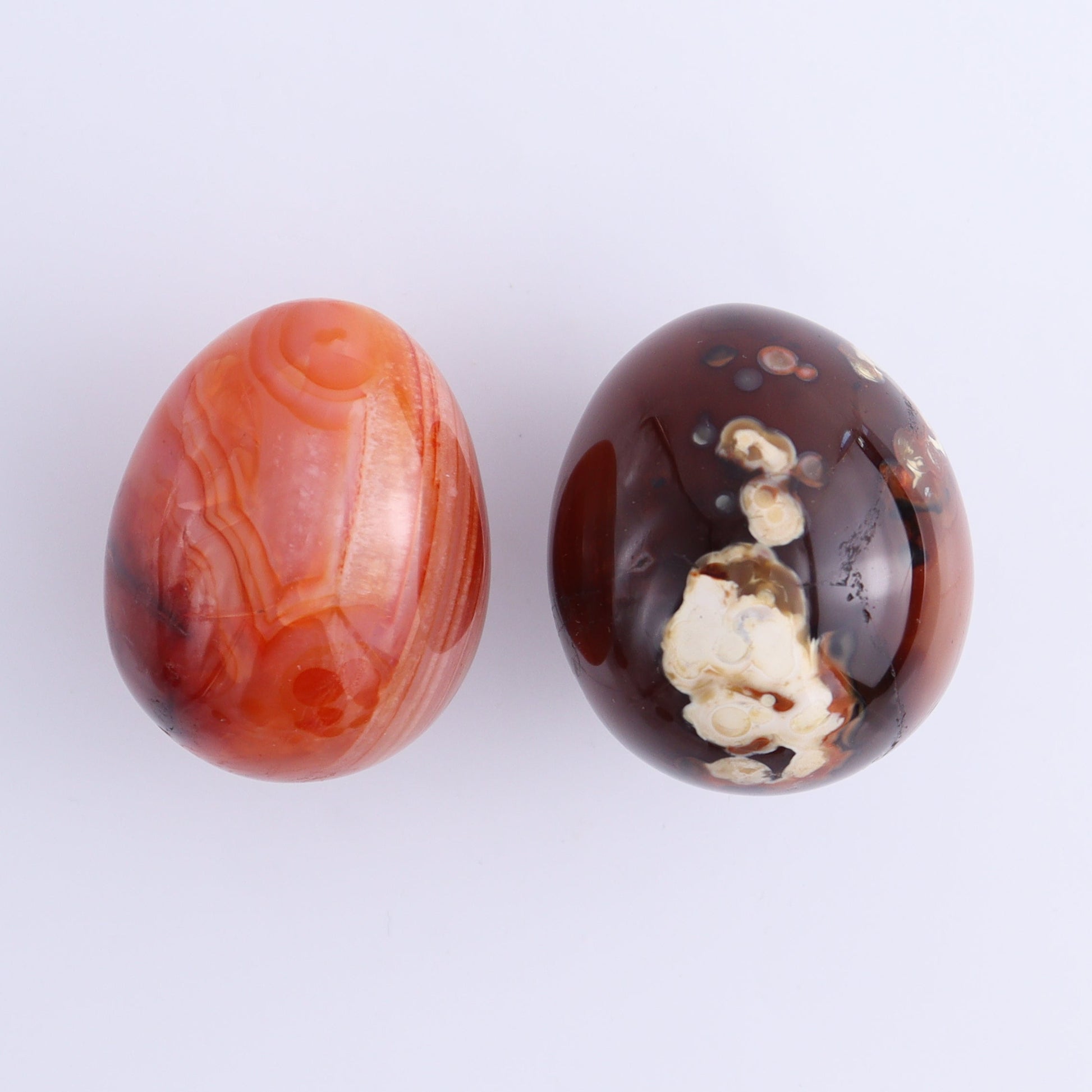 Carnelian Eggs Set of 12 - Expert Wholesale and Supplier of Wholesale Crystals & Bulk Gemstones, ["carnelian","Eggs","Madagascar"]