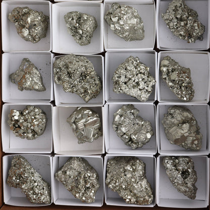 Pyrite Clusters Set of 20
