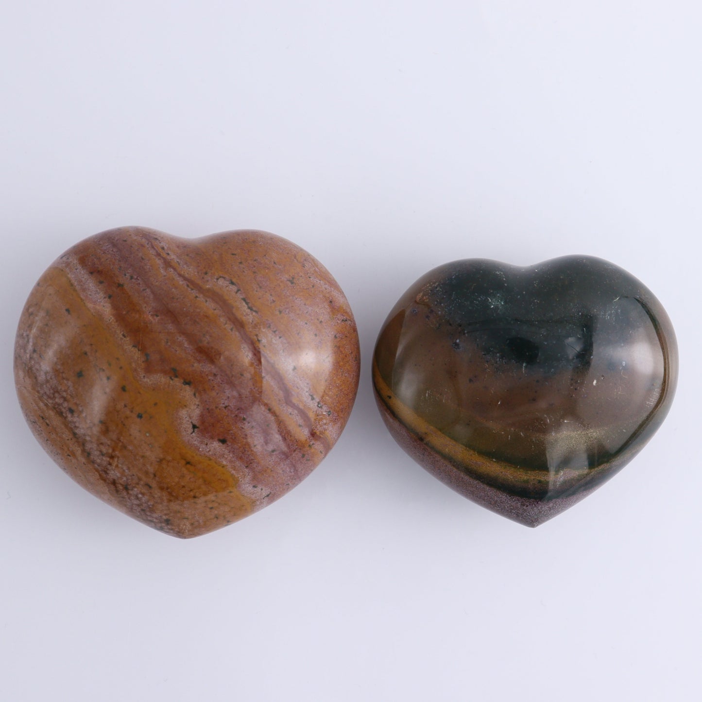Ocean Jasper Hearts Set of 4 - Expert Wholesale and Supplier of Wholesale Crystals & Bulk Gemstones, ["close_50","Hearts","Madagascar","Ocean Jasper"]