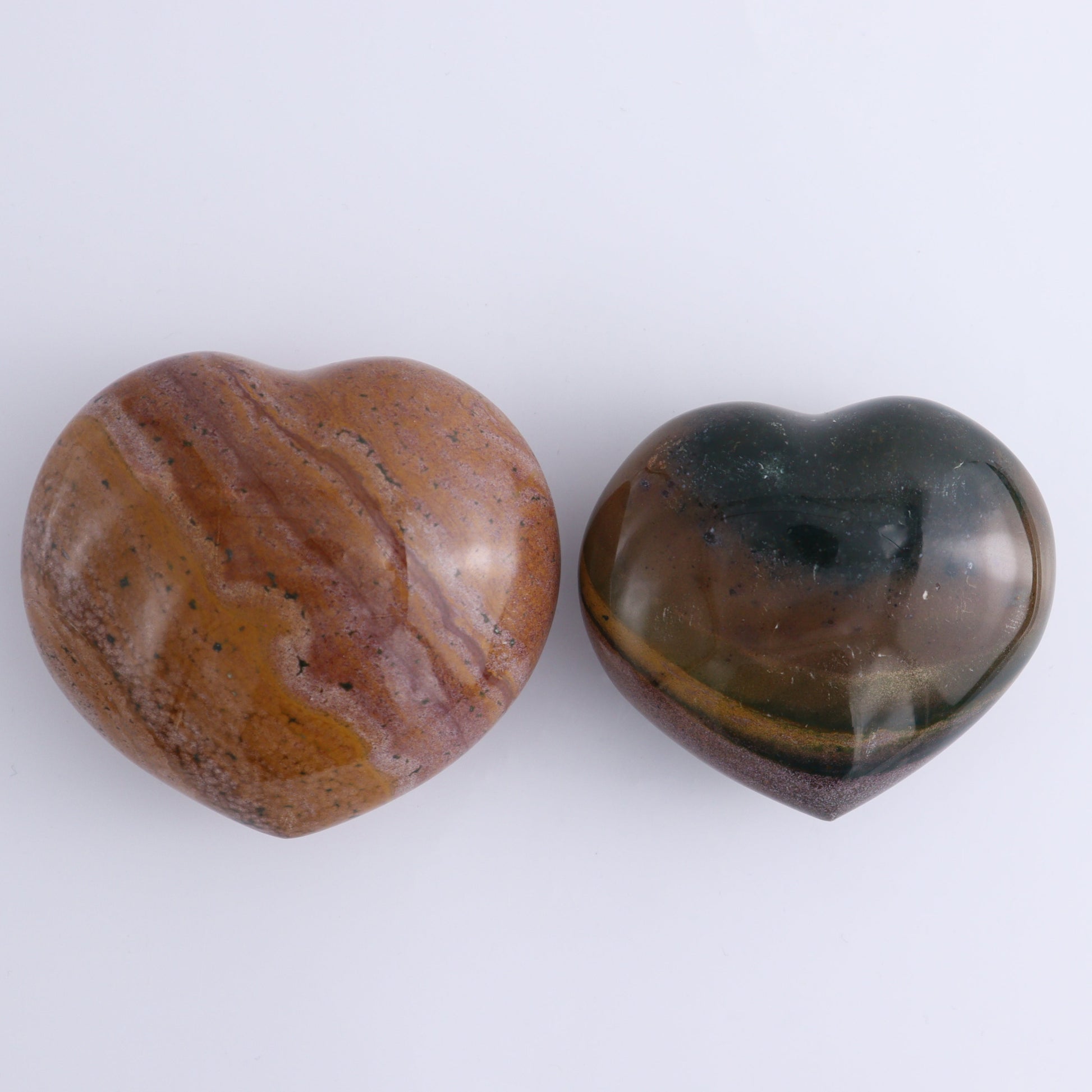 Ocean Jasper Hearts Set of 4 - Expert Wholesale and Supplier of Wholesale Crystals & Bulk Gemstones, ["close_50","Hearts","Madagascar","Ocean Jasper"]