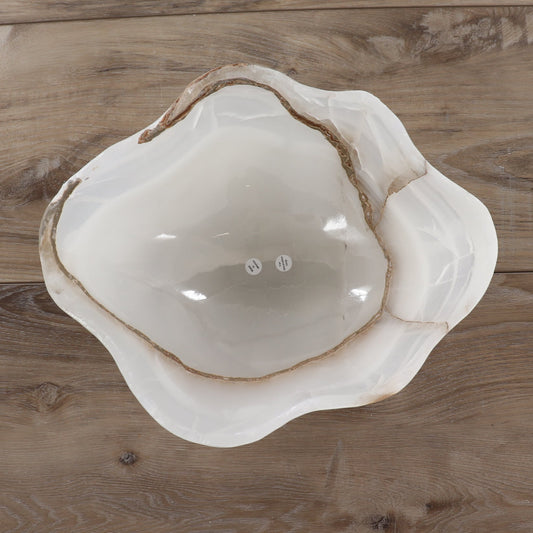Mexican Onyx/Calcite Bowl 12" - Expert Wholesale and Supplier of Wholesale Crystals & Bulk Gemstones, ["Bowls","Calcite","Mexico","onyx"]