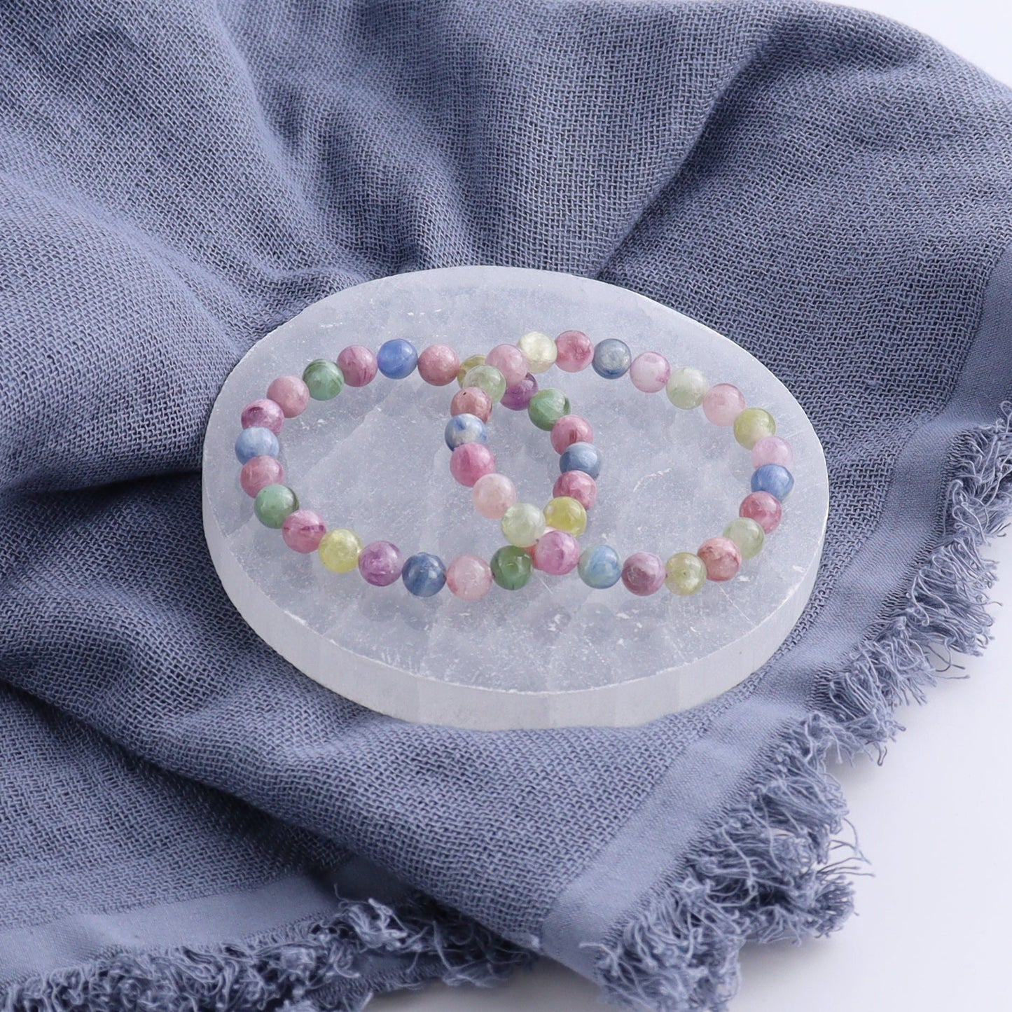 One Kyanite + Mica Bracelet