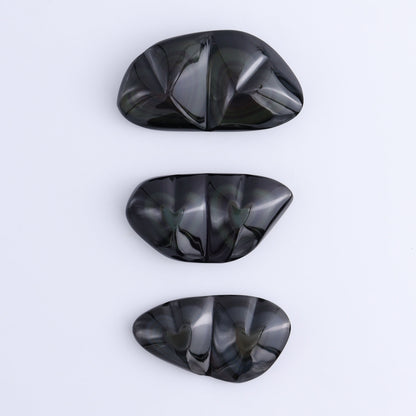Rainbow Obsidian Heart Pairs Set of 3 - Expert Wholesale and Supplier of Wholesale Crystals & Bulk Gemstones, ["Hearts","Mexico","Obsidian","Rainbow Obsidian"]