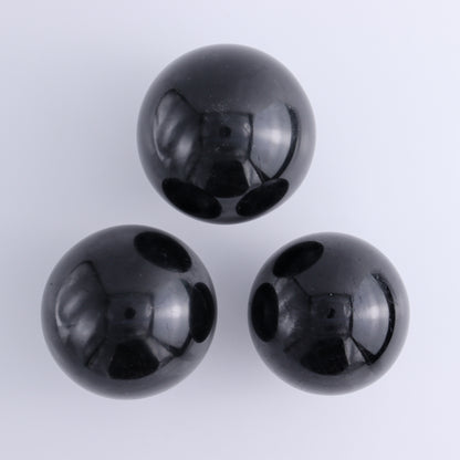 Black Tourmaline Spheres Set of 3 - Expert Wholesale and Supplier of Wholesale Crystals & Bulk Gemstones, ["Black Tourmaline","Spheres","Tourmaline"]