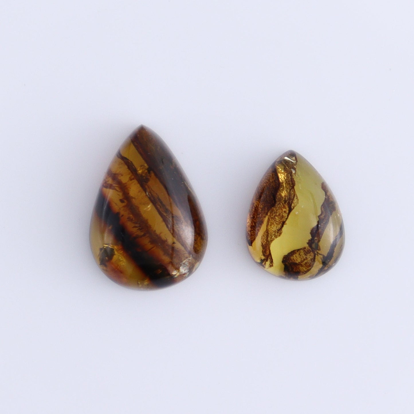 Chiapas Mexico Amber Cabs Set of 8 - Expert Wholesale and Supplier of Wholesale Crystals & Bulk Gemstones, ["Amber","Cabs","Chiapas Amber","Mexico"]