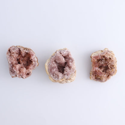 Pink Amethyst Clusters Set of 12