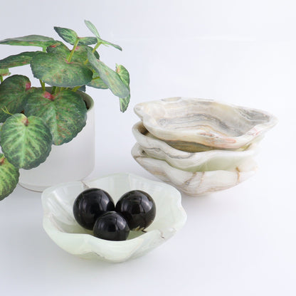 One Mexican Onyx/Calcite Green Irregular Bowl - Expert Wholesale and Supplier of Wholesale Crystals & Bulk Gemstones, ["bowl","Bowls","Calcite","Catalog Onyx","Decorative Dish","Mexico","onyx"]
