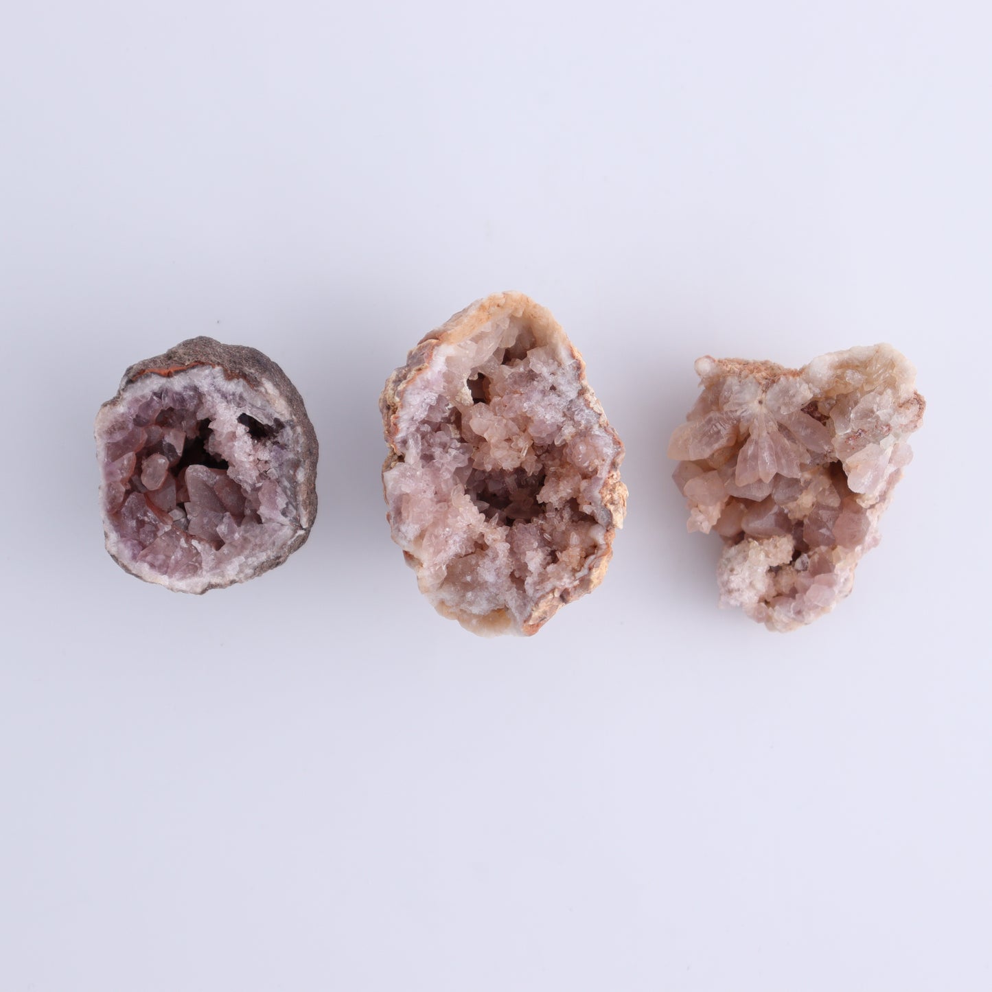 Pink Amethyst Flat of 12 - Expert Wholesale and Supplier of Wholesale Crystals & Bulk Gemstones, ["Amethyst","Pink Amethyst"]