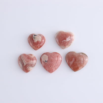 Rhodochrosite Hearts Set of 9 - Expert Wholesale and Supplier of Wholesale Crystals & Bulk Gemstones, ["Argentina","Hearts","Rhodochrosite"]