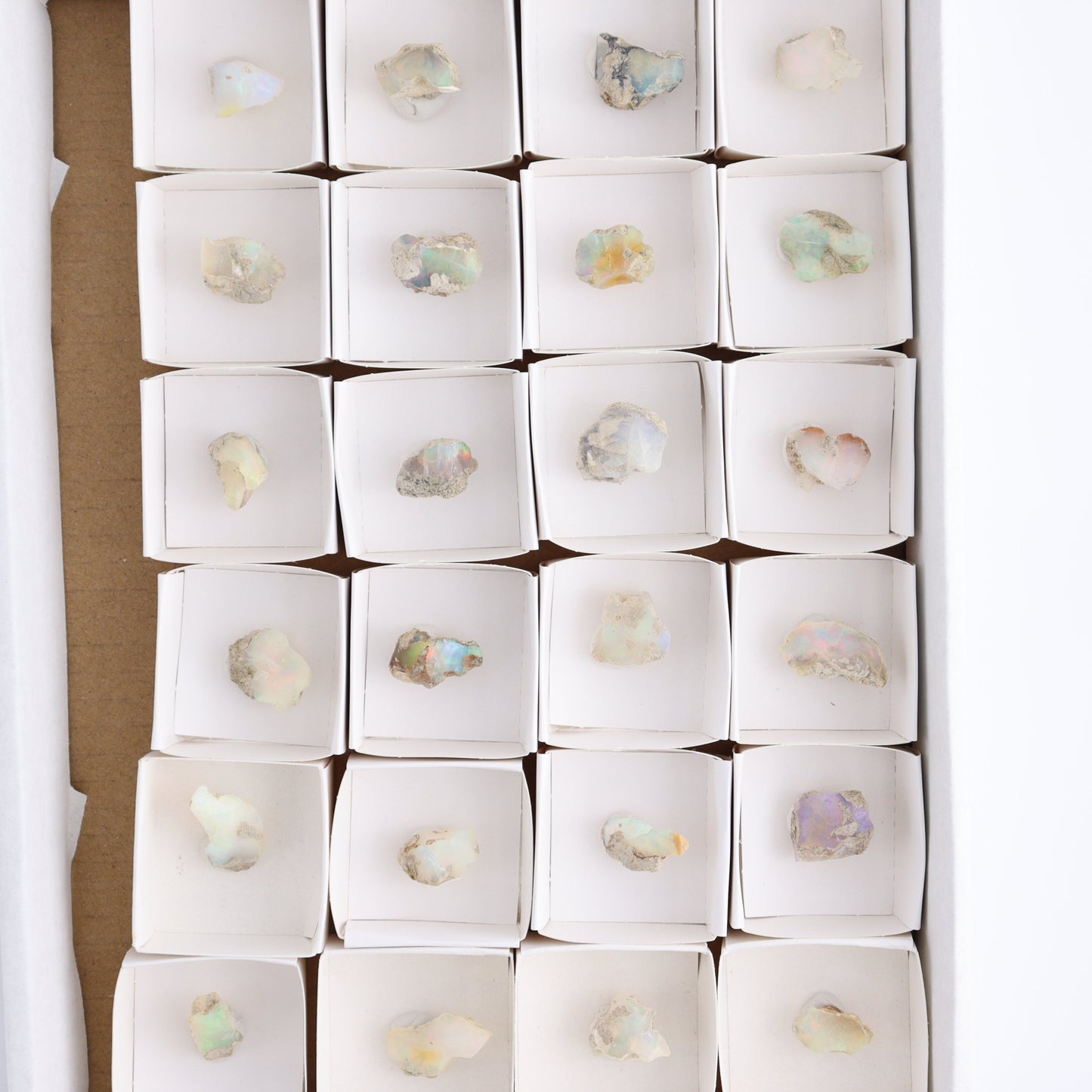 Ethiopian Opal Set of 24 - Expert Wholesale and Supplier of Wholesale Crystals & Bulk Gemstones, ["Ethiopia","ethiopian opal","Opal"]