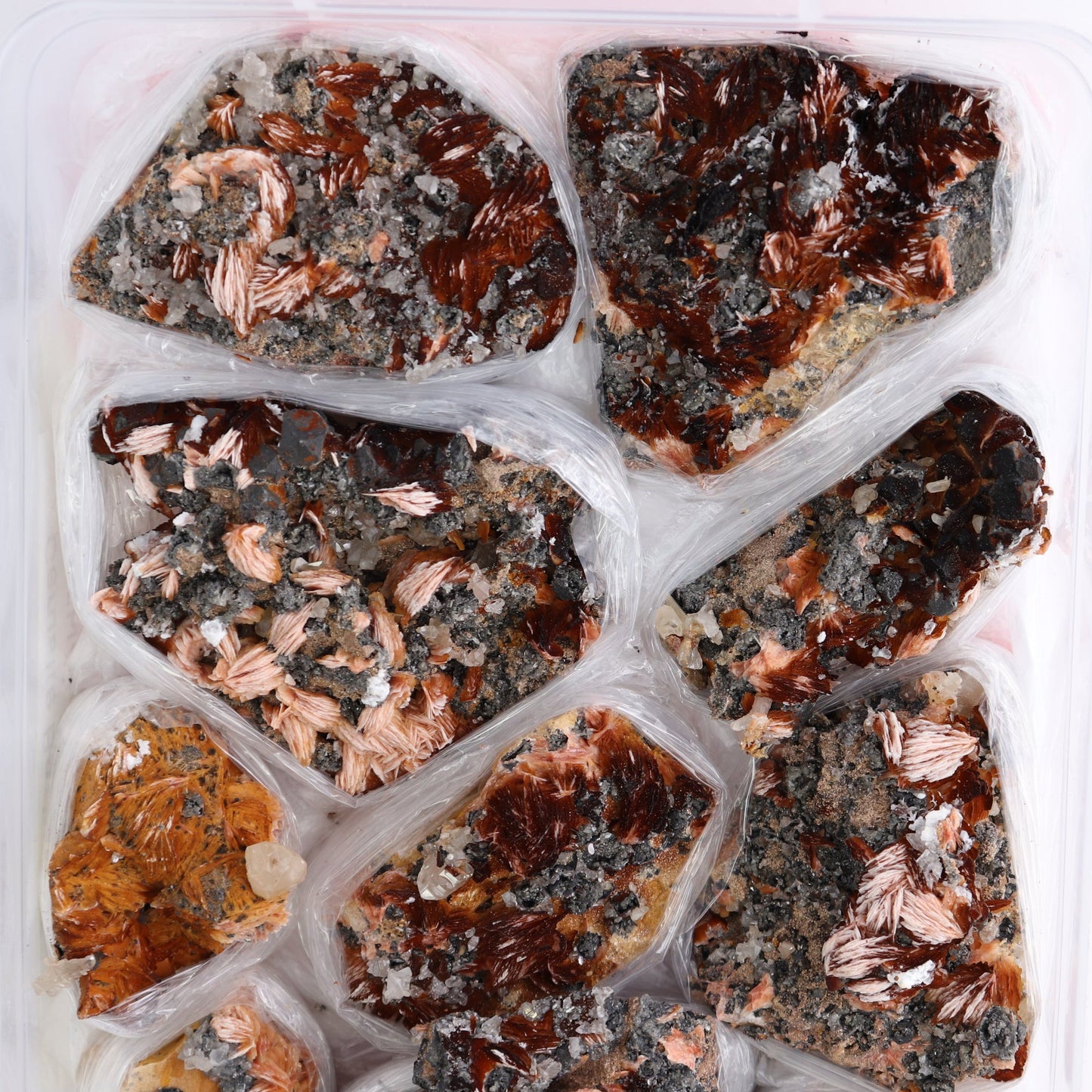 Cerussite Barite from Morocco Flat