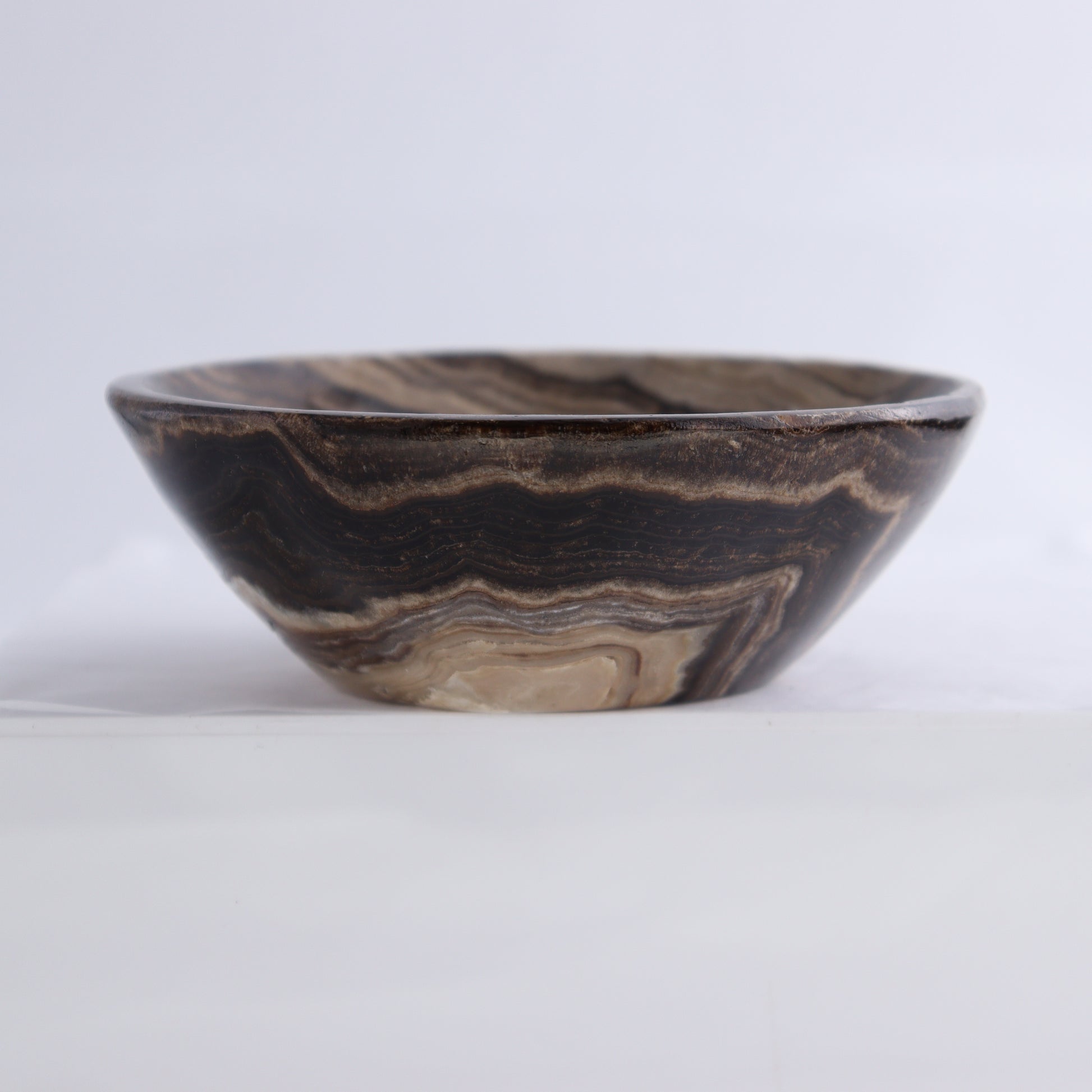 Chocolate Onyx Bowls Set of 5 - Expert Wholesale and Supplier of Wholesale Crystals & Bulk Gemstones, ["Bowls","Decorative Dish","Mexico","onyx","Round Dish"]