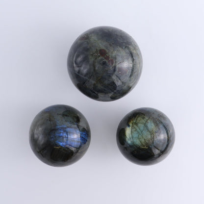 Labradorite Spheres Set of 3