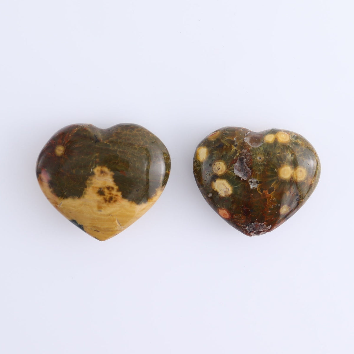 Ocean Jasper Hearts Set of 10