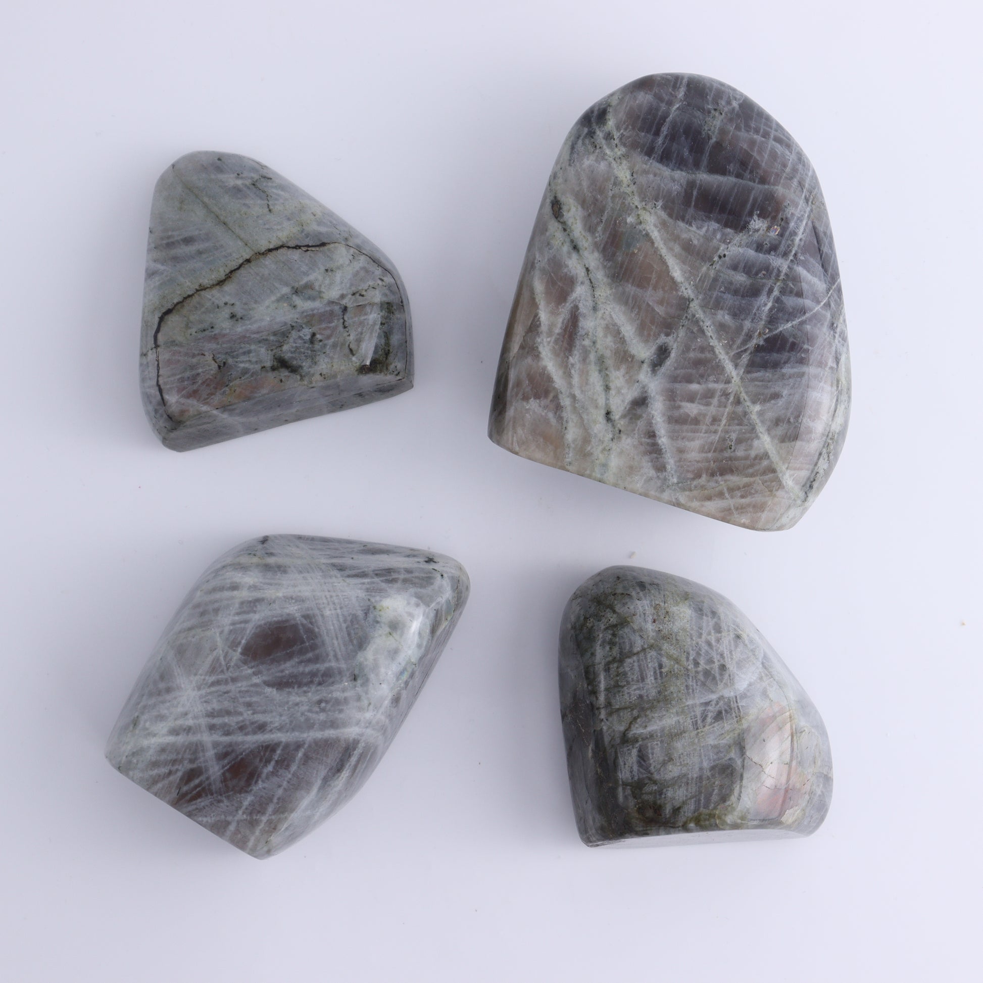 Labradorite Freeform Set of 8 - Expert Wholesale and Supplier of Wholesale Crystals & Bulk Gemstones, ["Labradorite","Madagascar","Spheres"]
