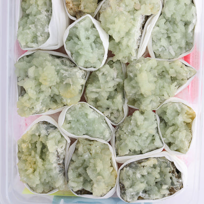 Prehnite Flat from Morocco - Expert Wholesale and Supplier of Wholesale Crystals & Bulk Gemstones, ["Clusters","Flats","Morocco","Prehnite"]