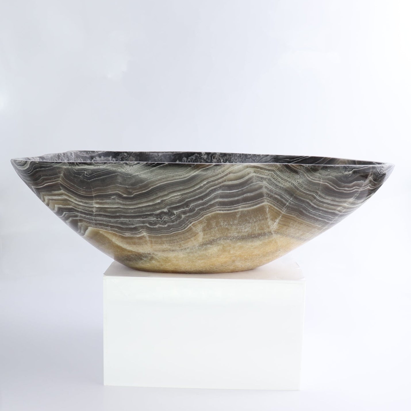 Mexican Onyx/Calcite Bowl 13"
