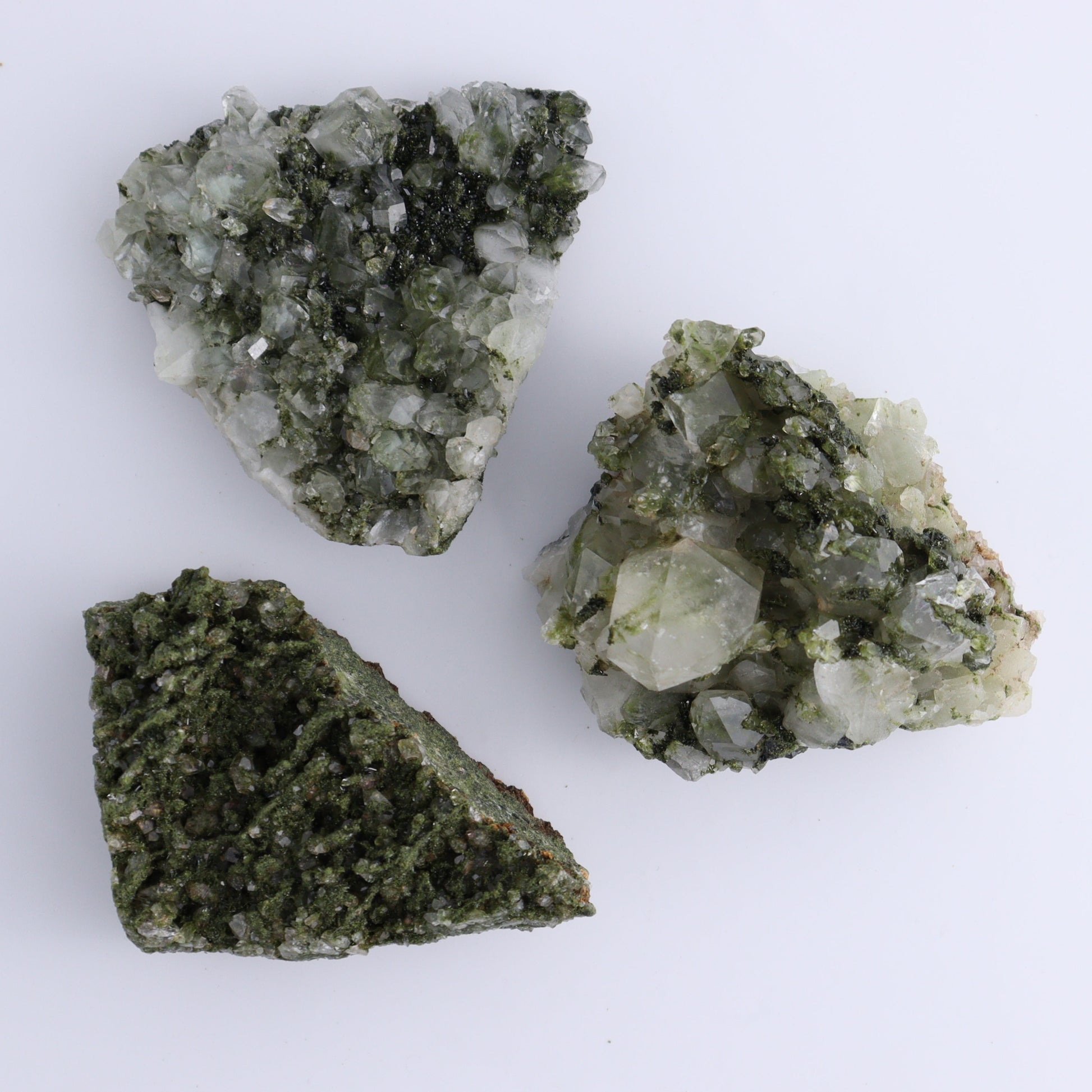 Epidote Set of 6 - Expert Wholesale and Supplier of Wholesale Crystals & Bulk Gemstones, ["epidote","flat","Flats"]