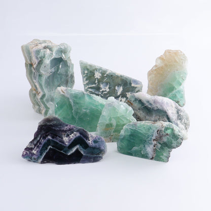 Fluorite Face Polished Set of 8 - Expert Wholesale and Supplier of Wholesale Crystals & Bulk Gemstones, ["Face Polished","Fluorite","Mexico"]