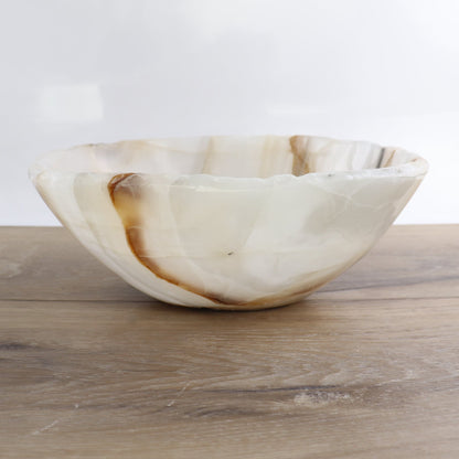 Mexican Onyx/Calcite Bowl 10"