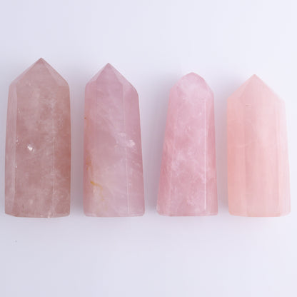 Rose Quartz Towers Set of 8 - Expert Wholesale and Supplier of Wholesale Crystals & Bulk Gemstones, ["Rose Quartz","Towers"]