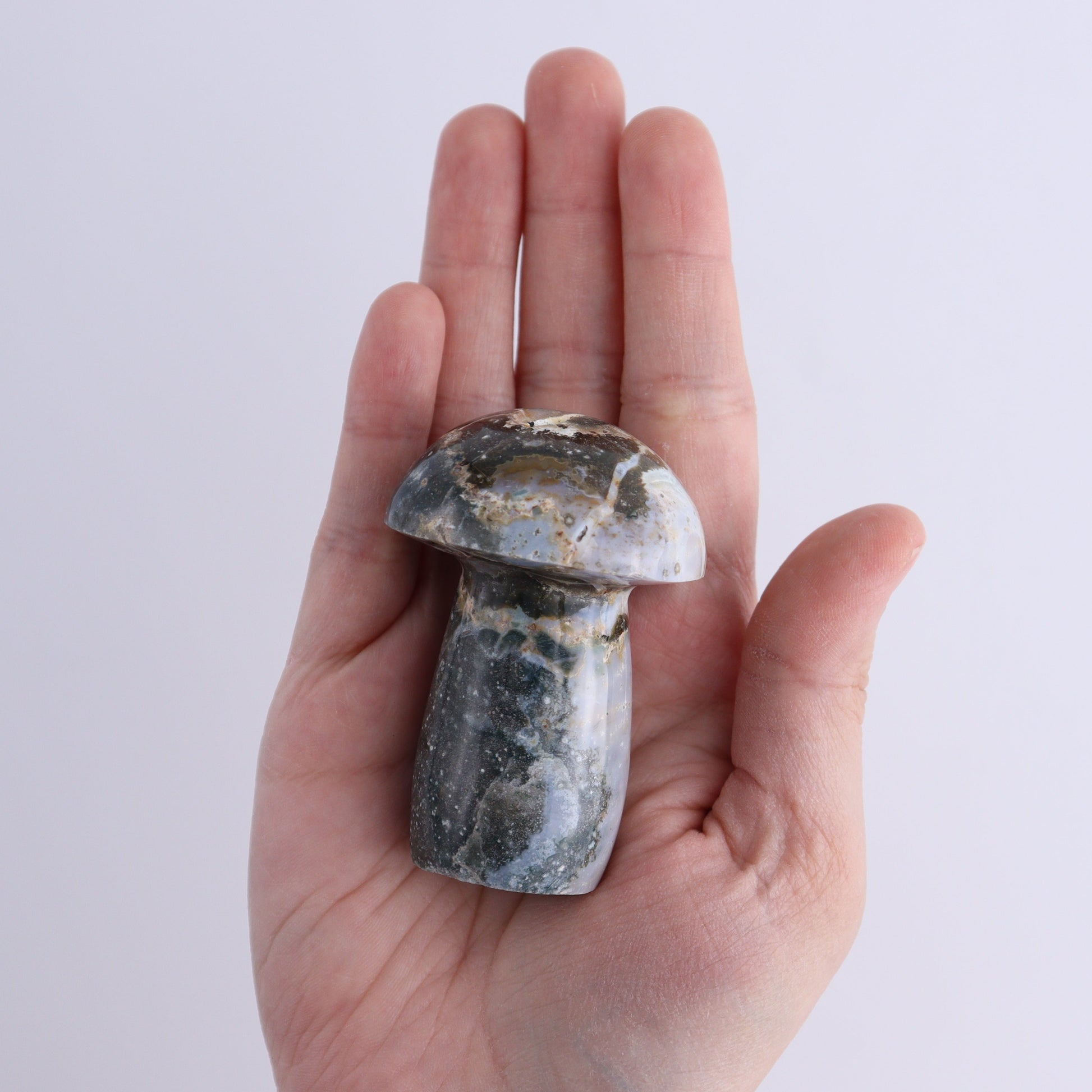 Ocean Jasper Mushrooms Set of 7 - Expert Wholesale and Supplier of Wholesale Crystals & Bulk Gemstones, ["jasper","Madagascar","Mushrooms","Ocean Jasper"]