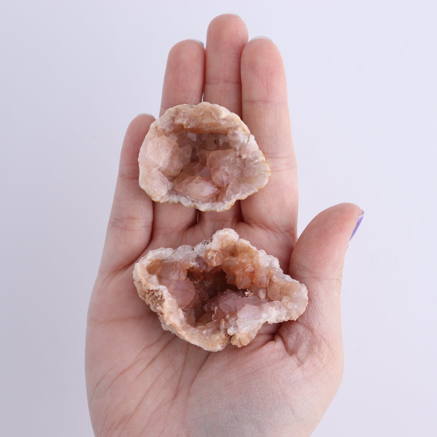 Pink Amethyst Flat of 20 - Expert Wholesale and Supplier of Wholesale Crystals & Bulk Gemstones, ["Amethyst","Pink Amethyst"]