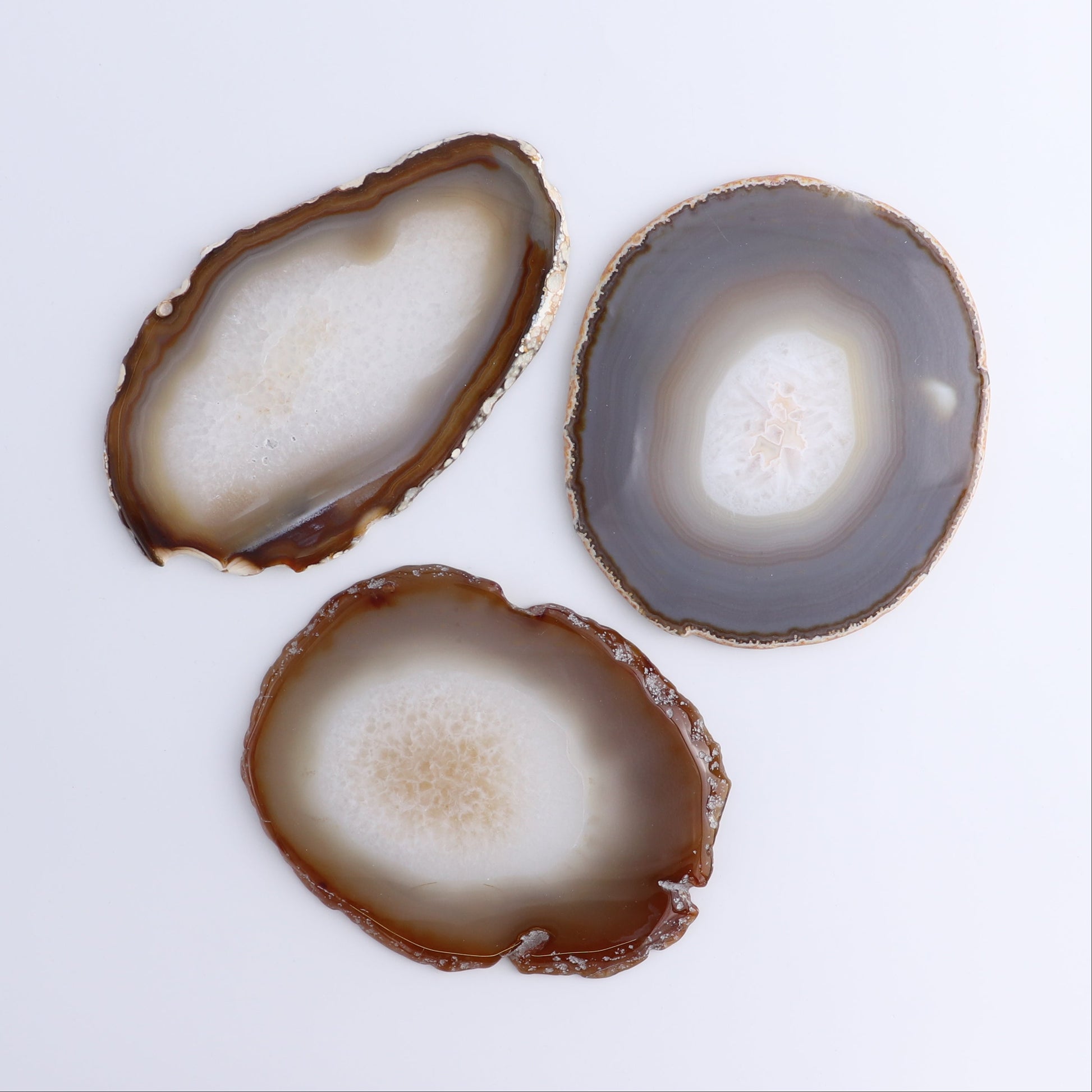 Agate Slices Set of 9 - Expert Wholesale and Supplier of Wholesale Crystals & Bulk Gemstones, ["Agate","Slices and Slabs"]