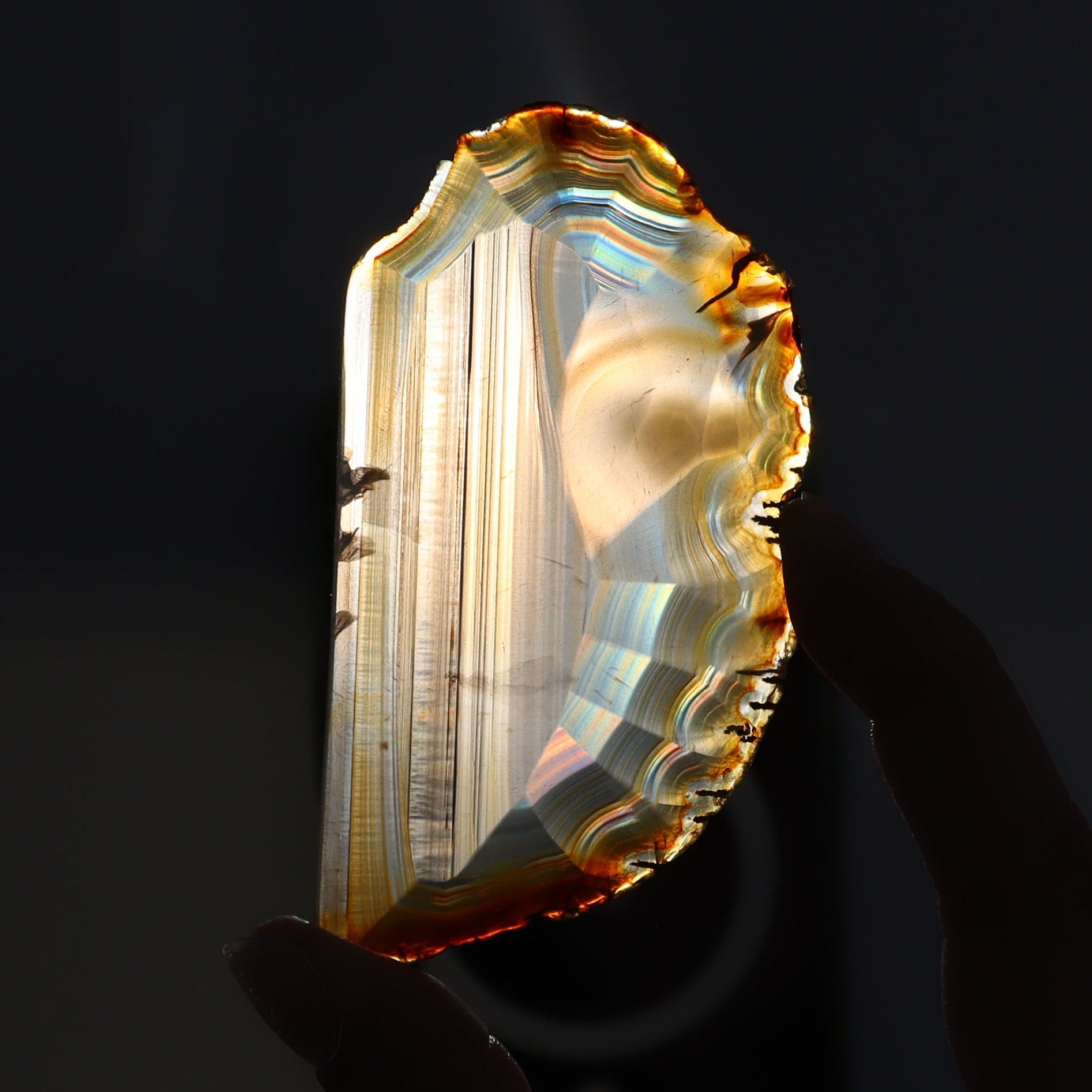 Iris Agate Slices Set of 5 - Expert Wholesale and Supplier of Wholesale Crystals & Bulk Gemstones, ["Agate","Iris Agate","Slices and Slabs"]