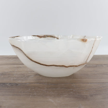 Mexican Onyx/Calcite Bowl 12"