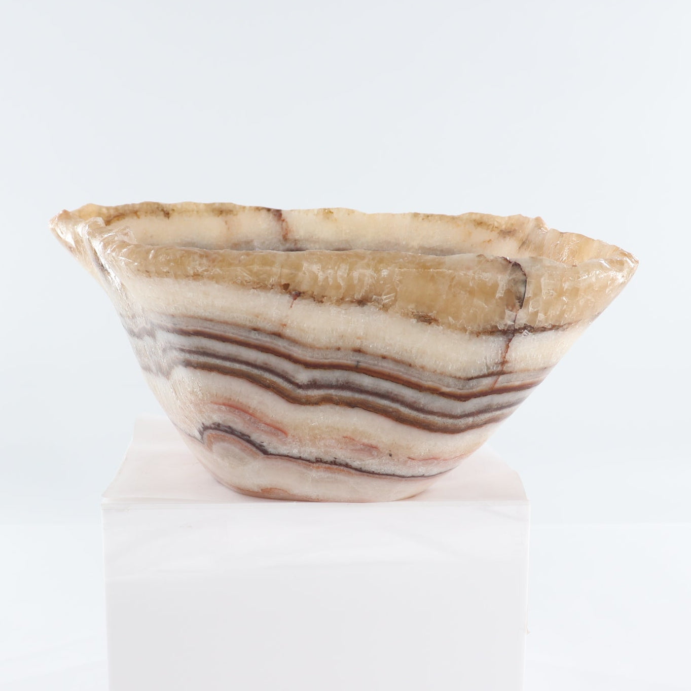 Mexican Onyx/Calcite Bowl 15"