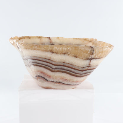 Mexican Onyx/Calcite Bowl 15"