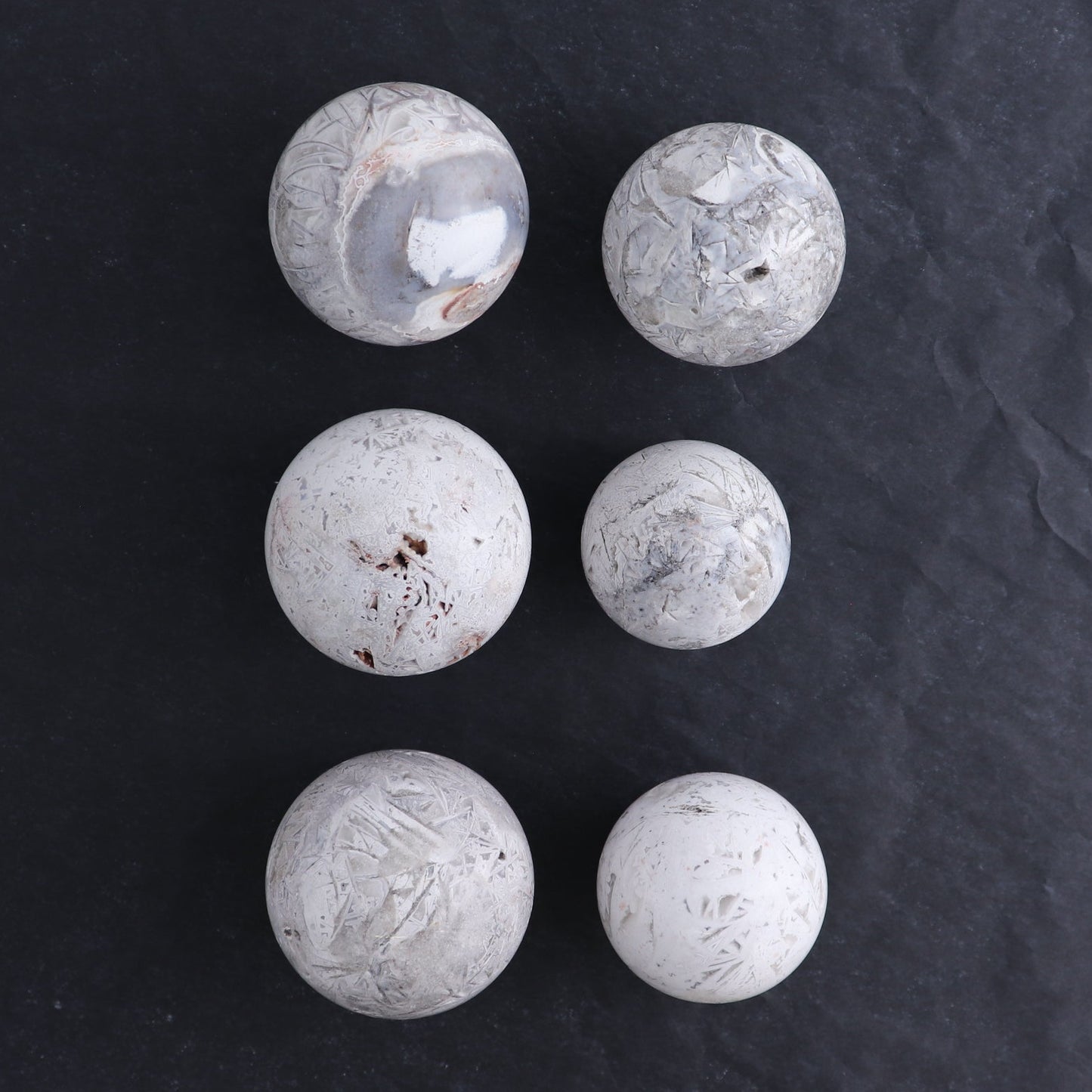 Agate Spheres Set of 6 | Mi Esperanza Minerals | Supplier of Crystals and Onyx
