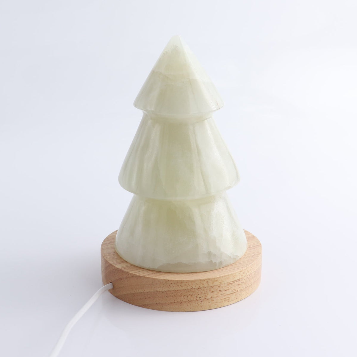 One Lamp Tree Green Mexican Onyx/Calcite with Light