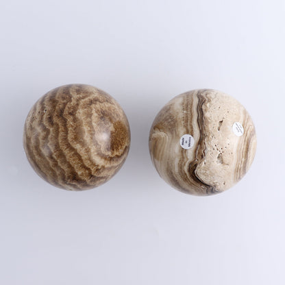 One Mexican Onyx/Calcite Chocolate Sphere 10 cm - Expert Wholesale and Supplier of Wholesale Crystals & Bulk Gemstones, ["Calcite","close_70","Mexico","onyx","Spheres"]