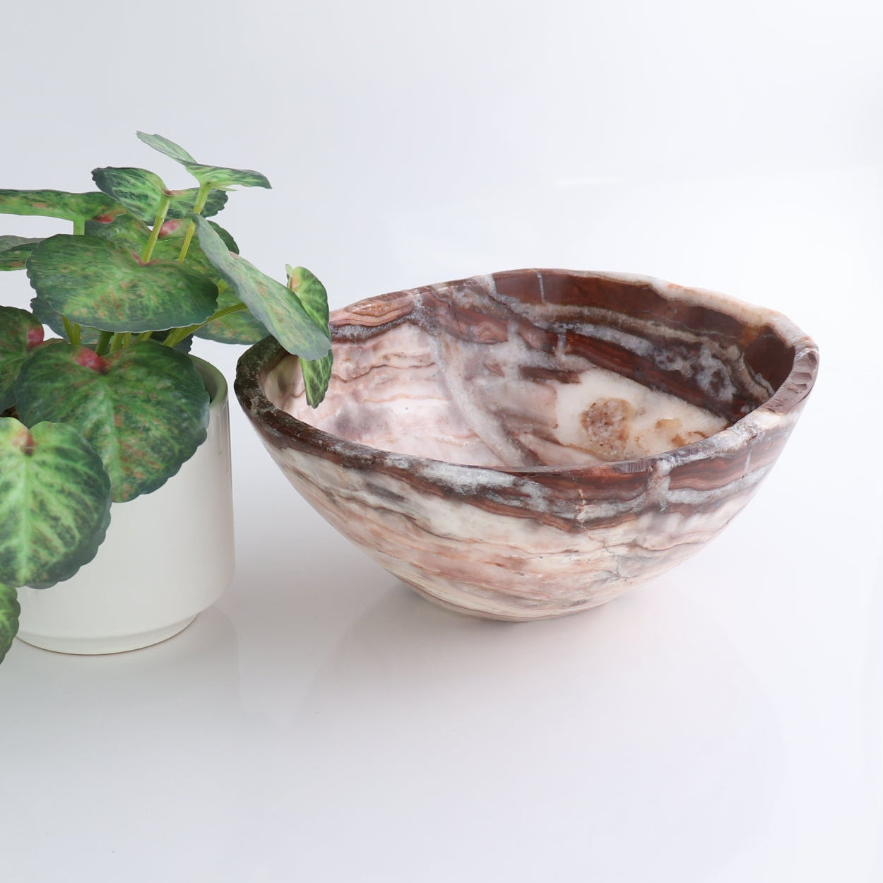Mexican Onyx/Calcite Bowl 10"