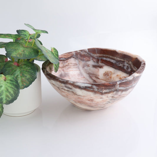 Mexican Onyx/Calcite Bowl 10"
