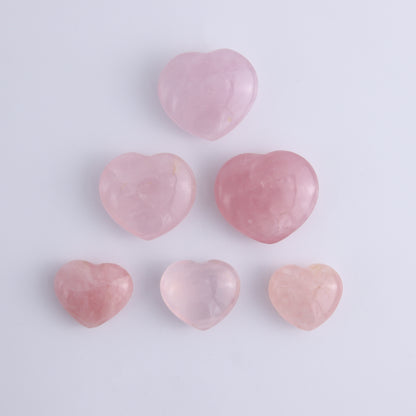 Rose Quartz Hearts Set of 20 Pieces - Expert Wholesale and Supplier of Wholesale Crystals & Bulk Gemstones, ["Hearts","Madagascar","Quartz","Rose Quartz"]
