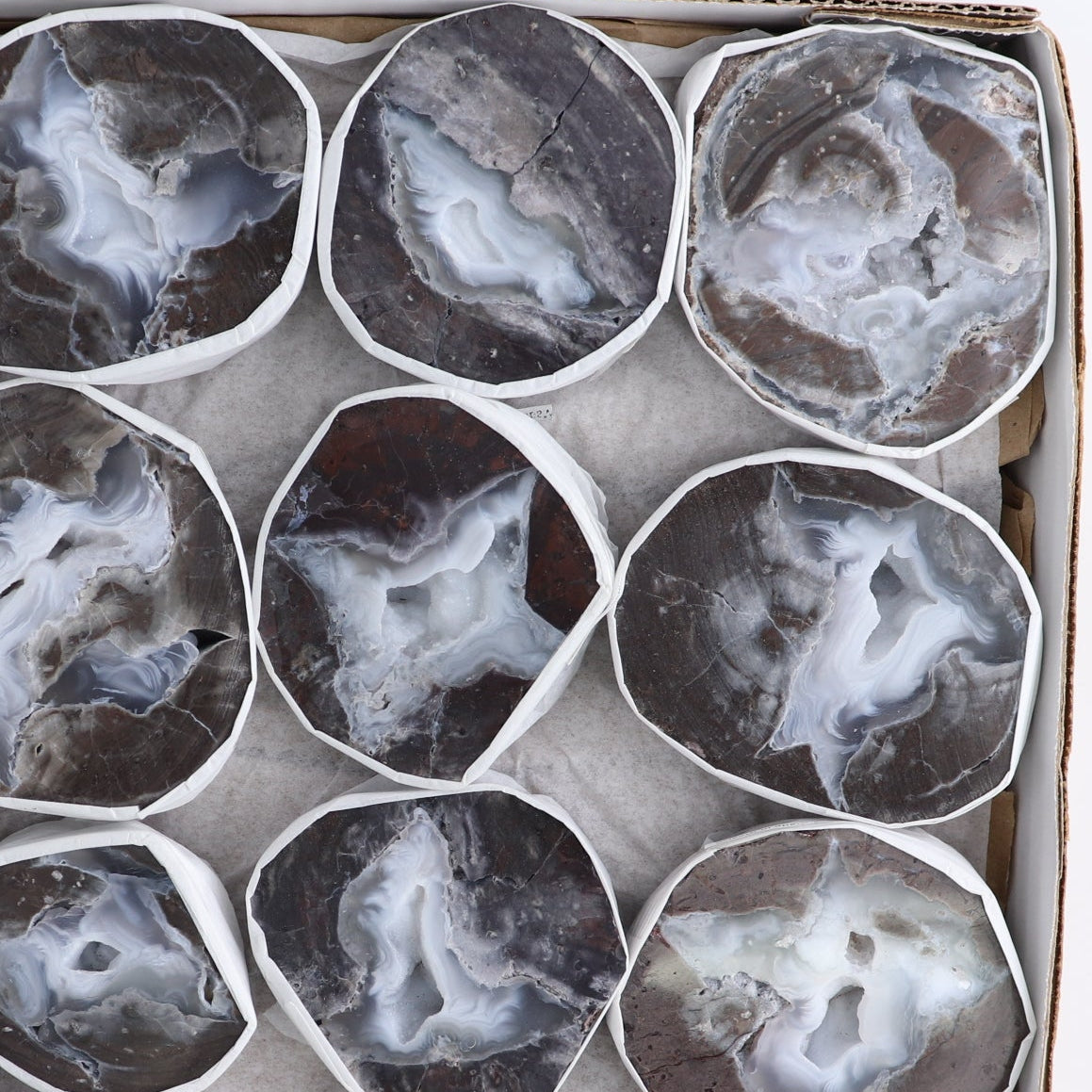 Agate Geodes Set of 16