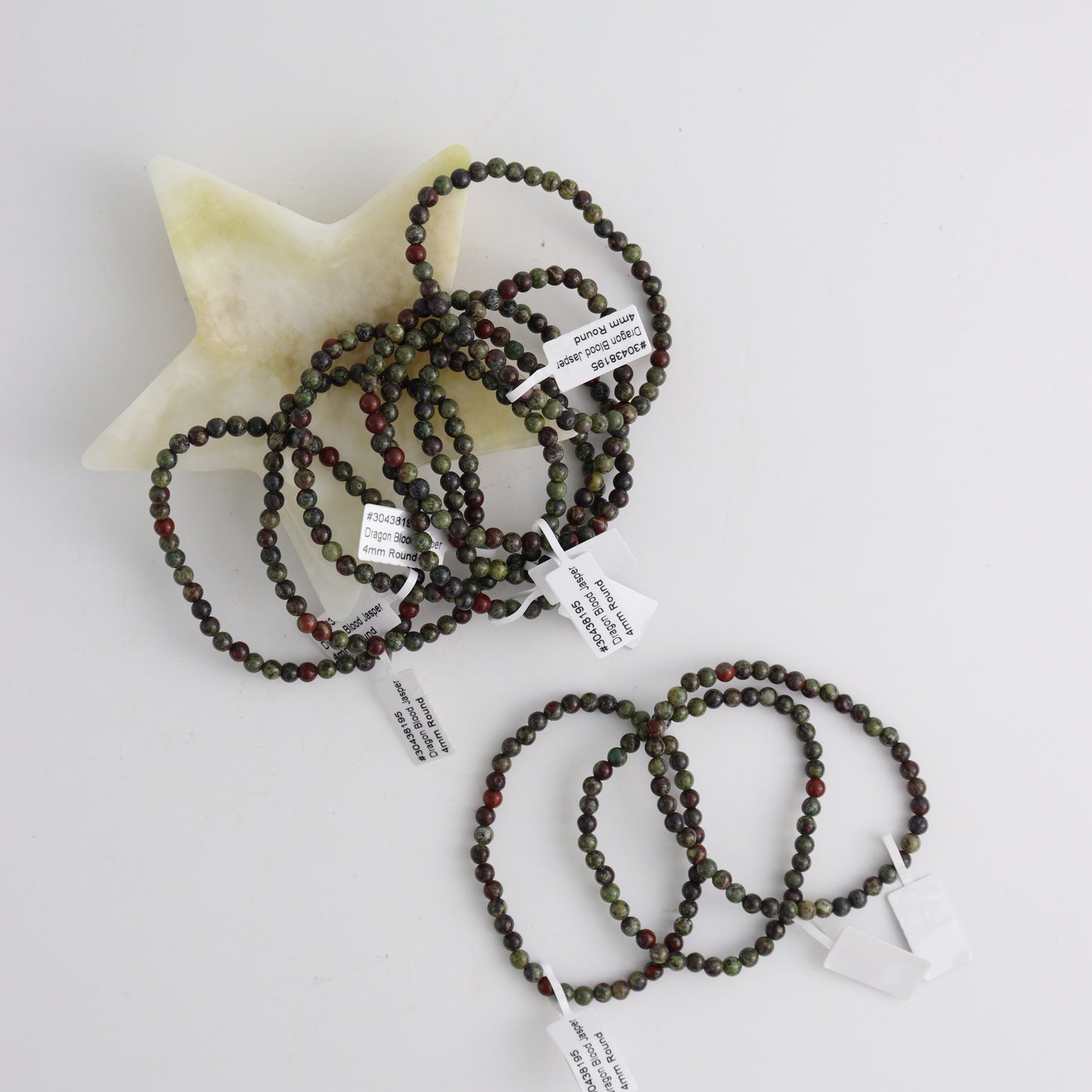 Dragon Blood Jasper Bracelet 4mm Set of 10 - Expert Wholesale and Supplier of Wholesale Crystals & Bulk Gemstones, ["bracelets","jasper","Jewelry"]