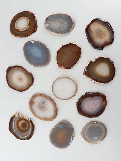 Agate Slices and Slabs Set of 13 - Expert Supplier of Wholesale Crystals & Bulk Gemstones