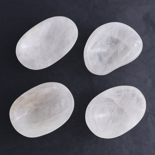 Clear Quartz Bowls Set of 4