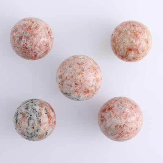 Sunstone Spheres Set of 5