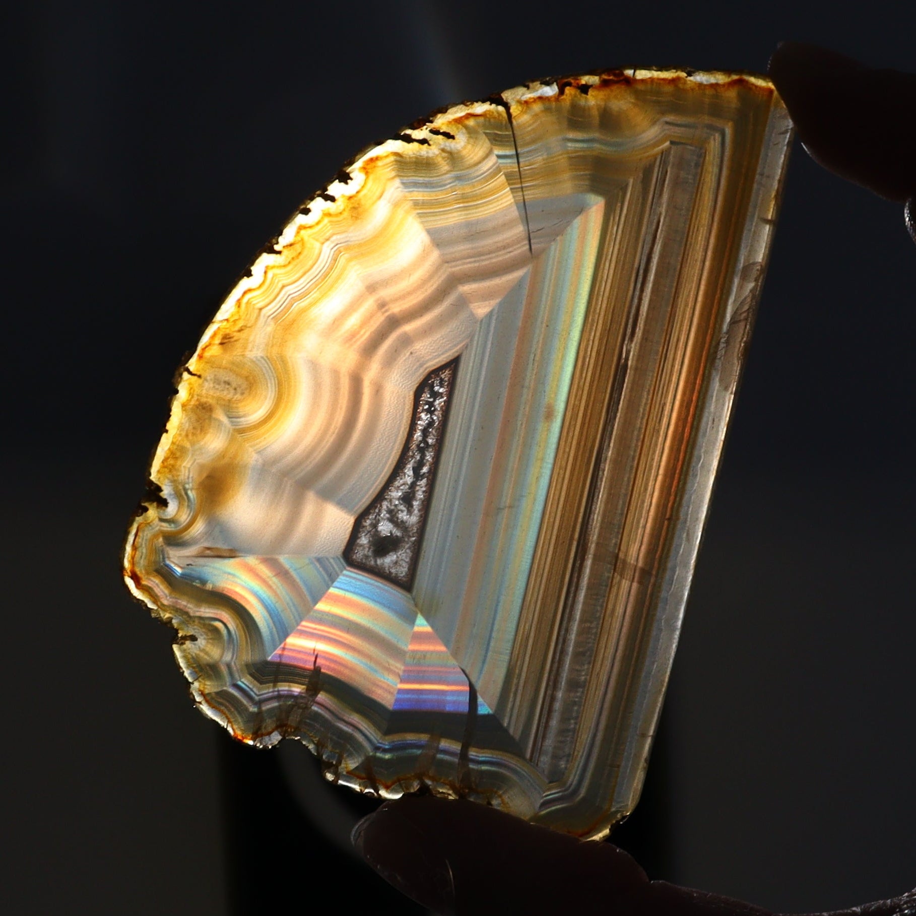 Iris Agate Slices Set of 5 - Expert Wholesale and Supplier of Wholesale Crystals & Bulk Gemstones, ["Agate","Iris Agate","Slices and Slabs"]