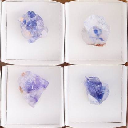 Canadian Blue Halite Rough Set of 9 - Expert Wholesale and Supplier of Wholesale Crystals & Bulk Gemstones, ["Blue Halite","Canada","Halite","Rough","Roughs"]